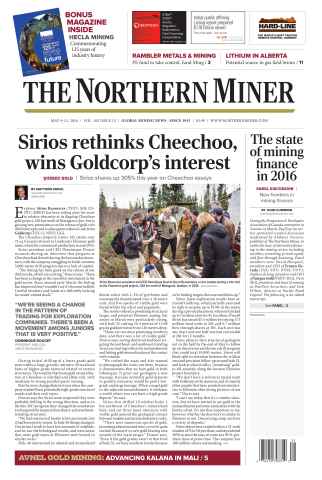 The Northern Miner issue Vol. 102 No. 13