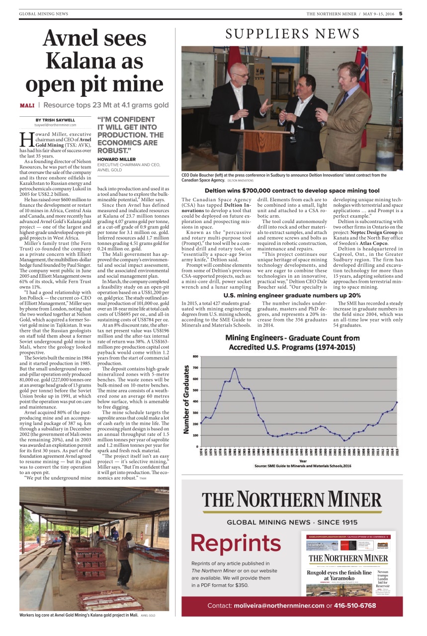 The Northern Miner Preview Pages