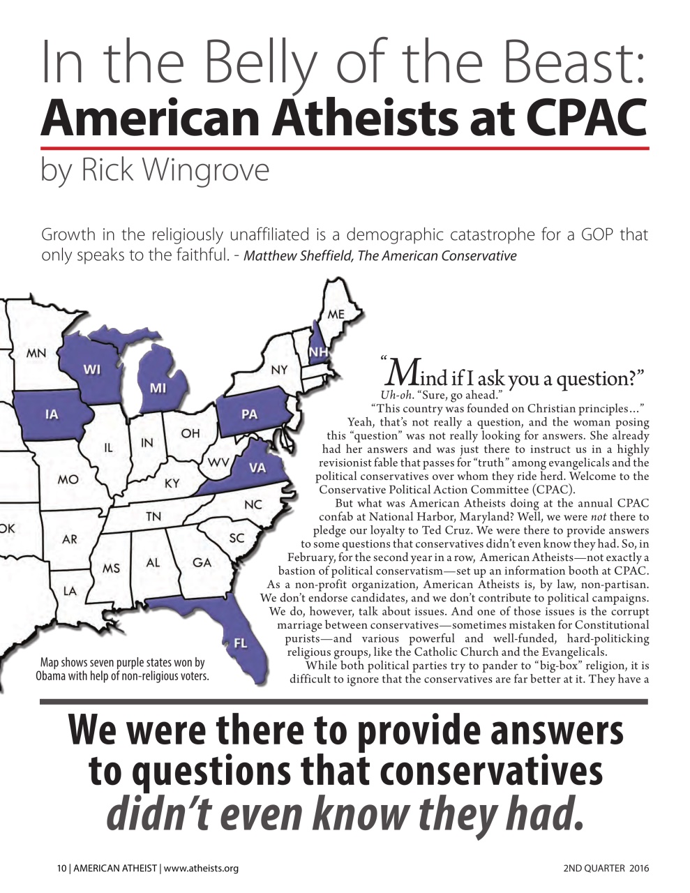 American Atheist Preview Pages