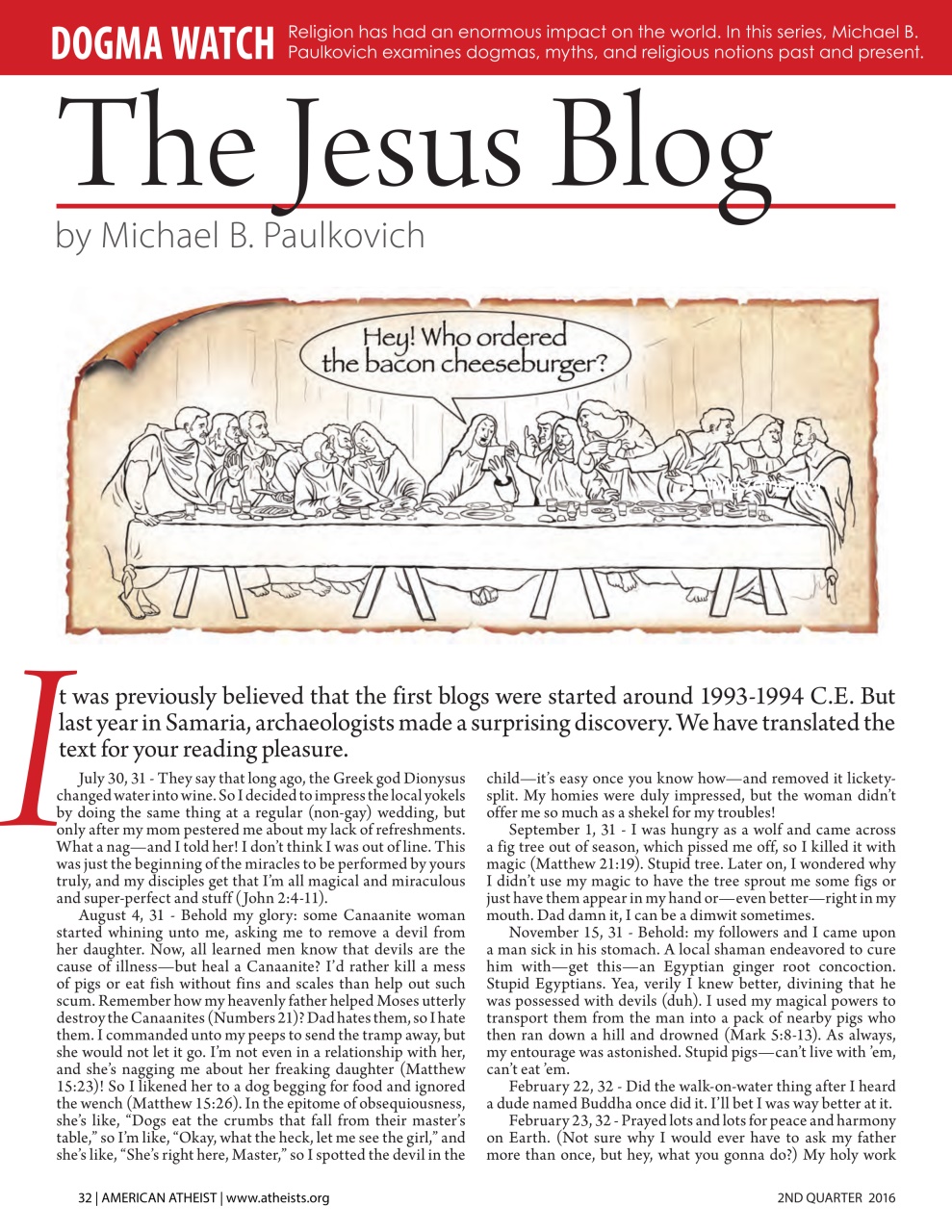 American Atheist Preview Pages