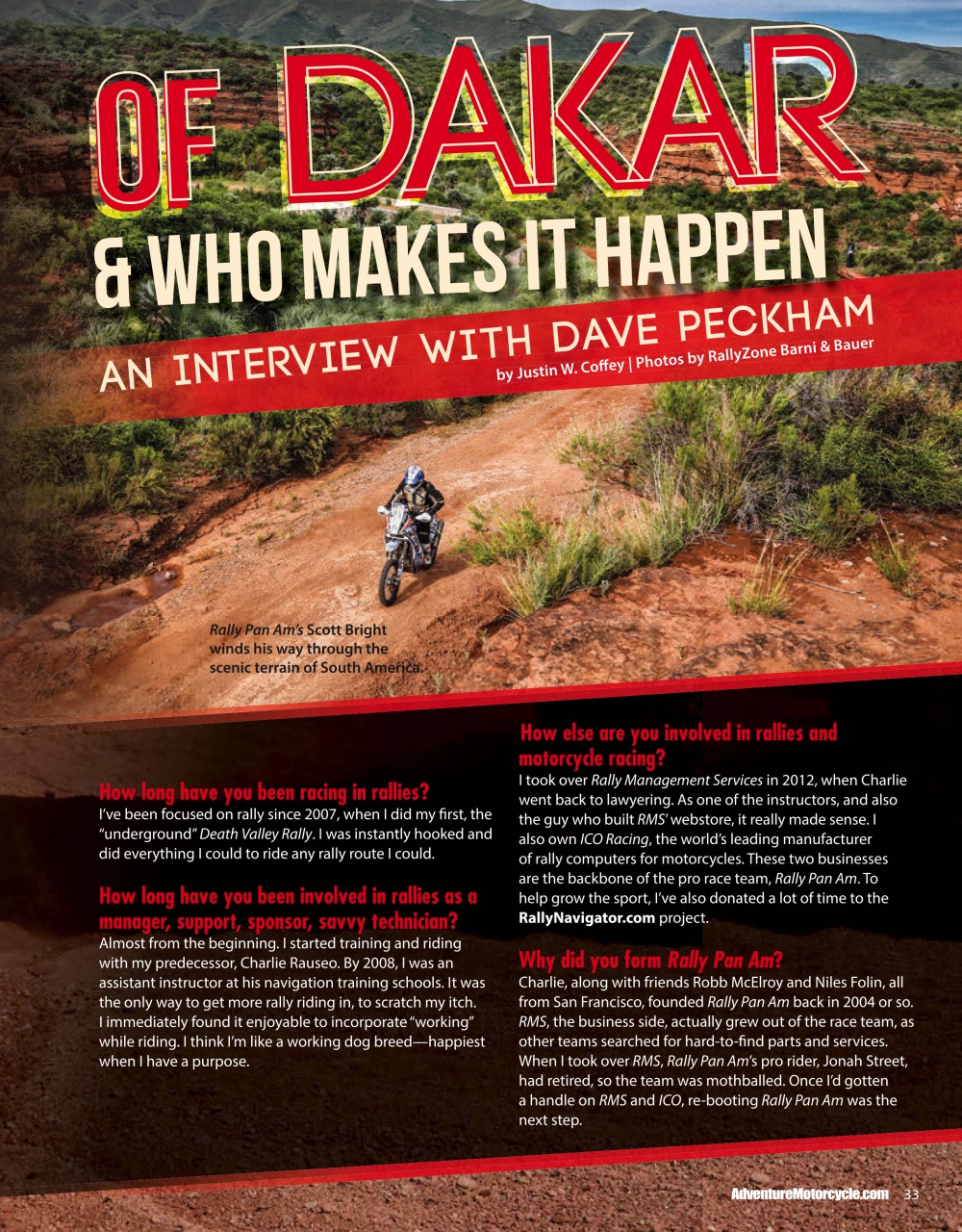 Adventure Motorcycle Preview Pages
