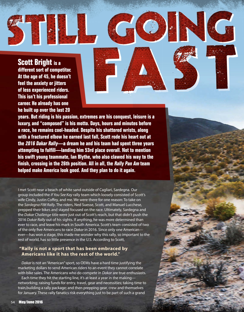 Adventure Motorcycle Preview Pages