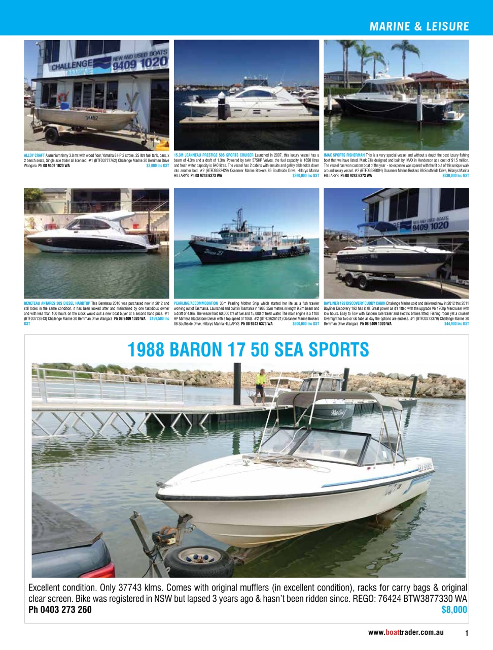 Boat Trader Australia Preview Pages