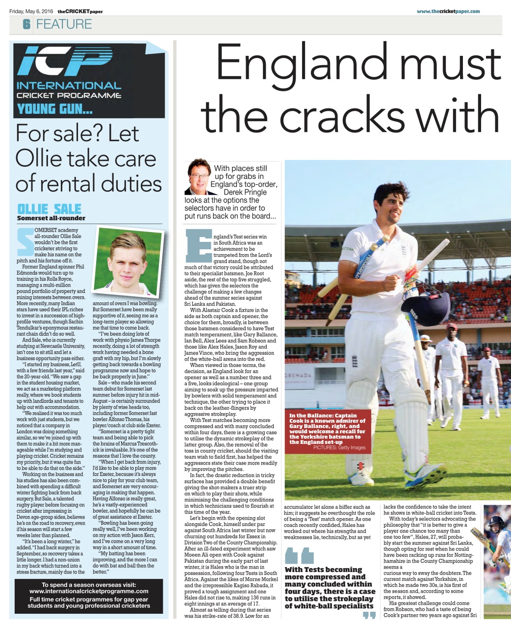 The Cricket Paper Preview Pages