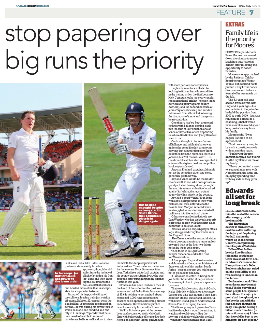 The Cricket Paper Preview Pages
