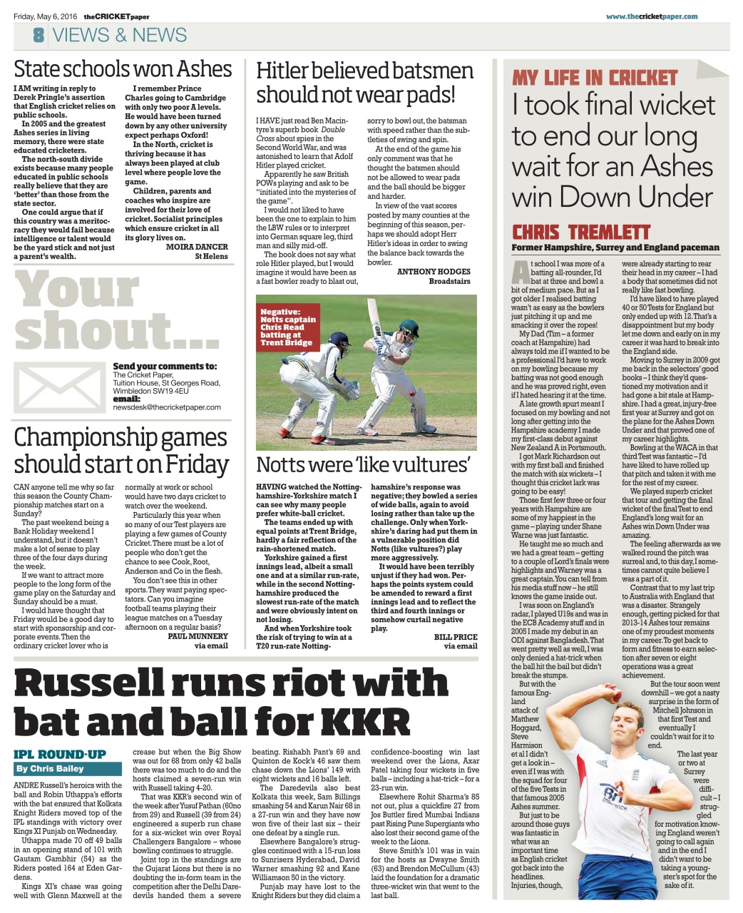 The Cricket Paper Preview Pages