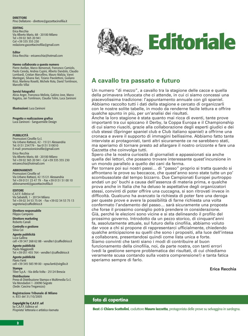 La Gazzetta Della Cinofilia Venatoria Preview Pages