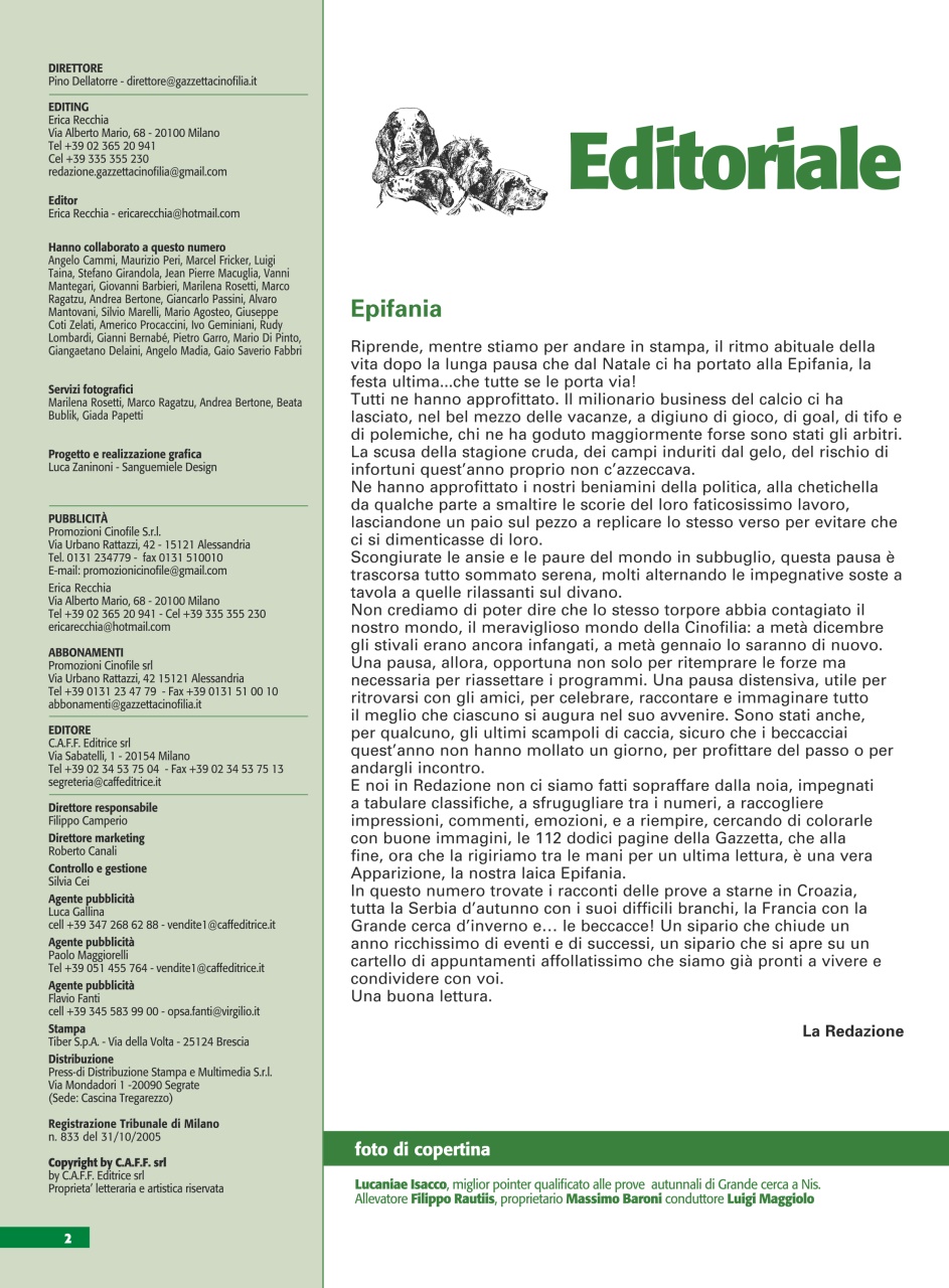 La Gazzetta Della Cinofilia Venatoria Preview Pages