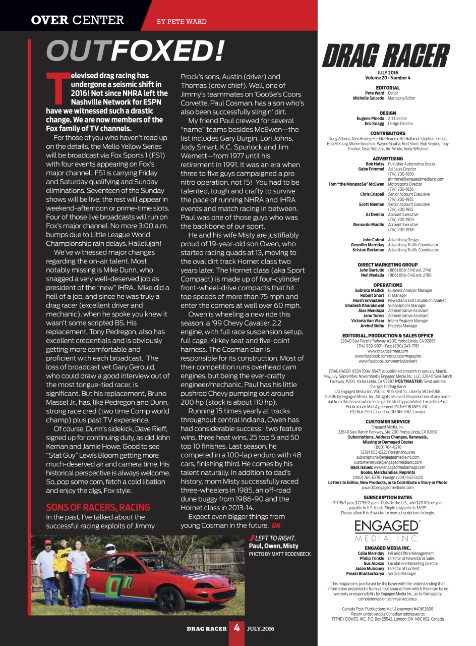 Drag Racer Preview Pages