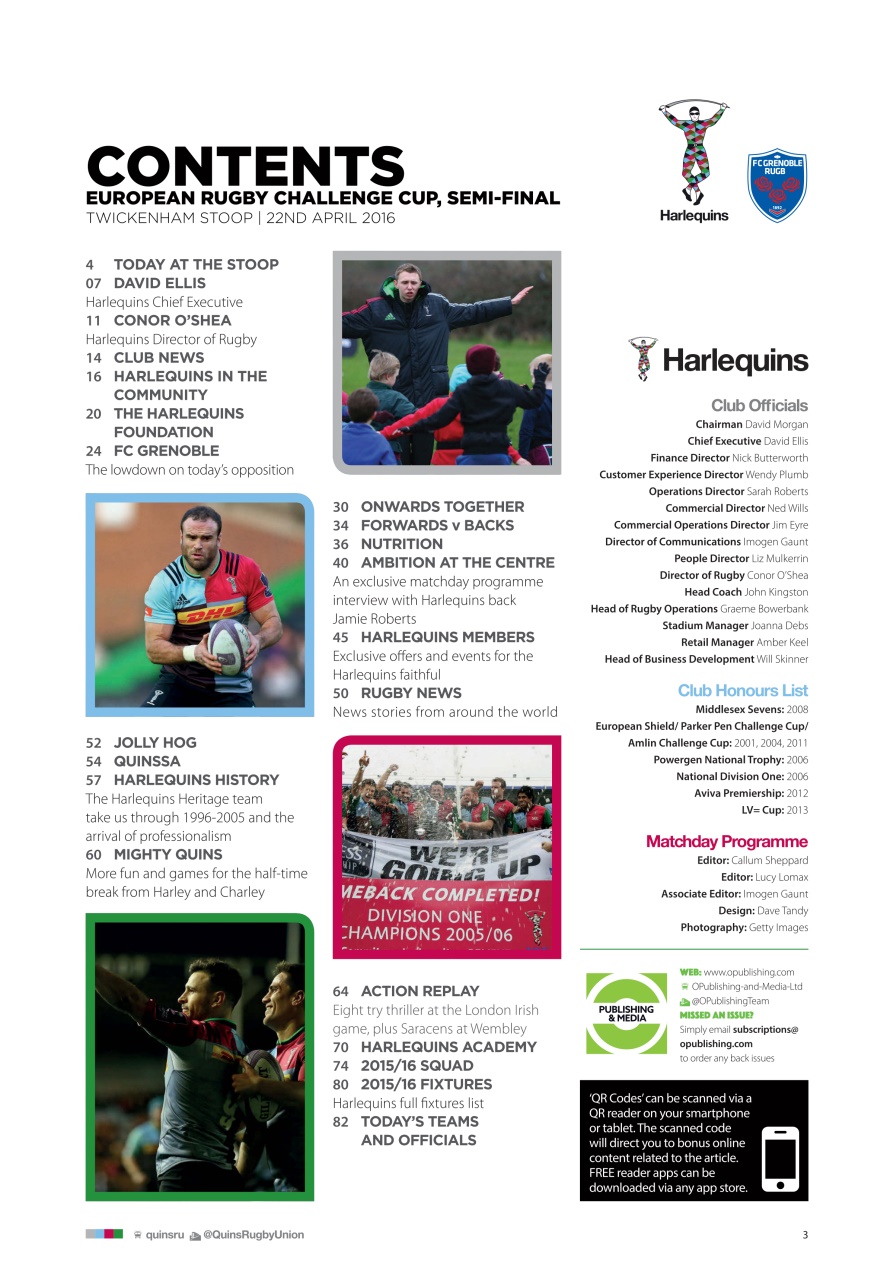 Harlequins Preview Pages