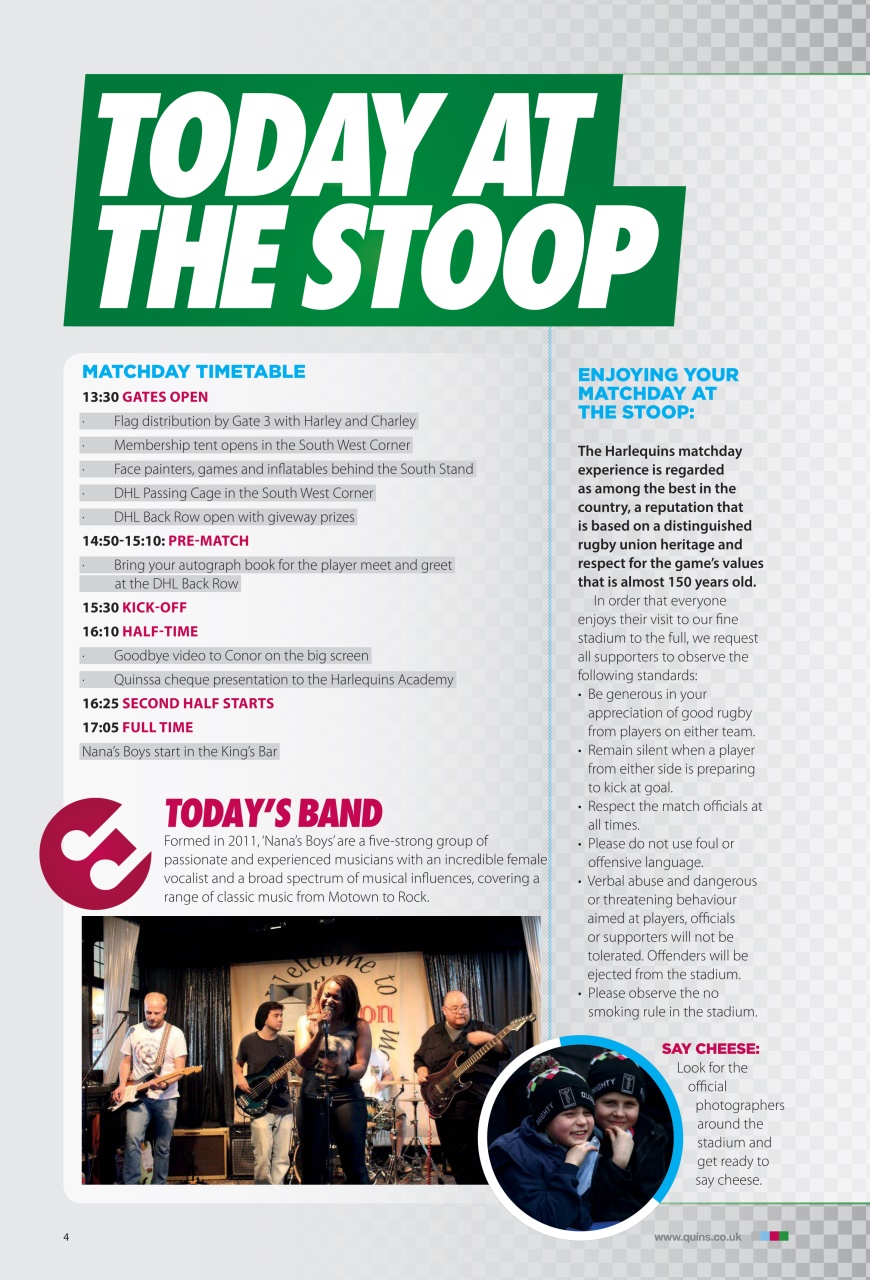 Harlequins Preview Pages