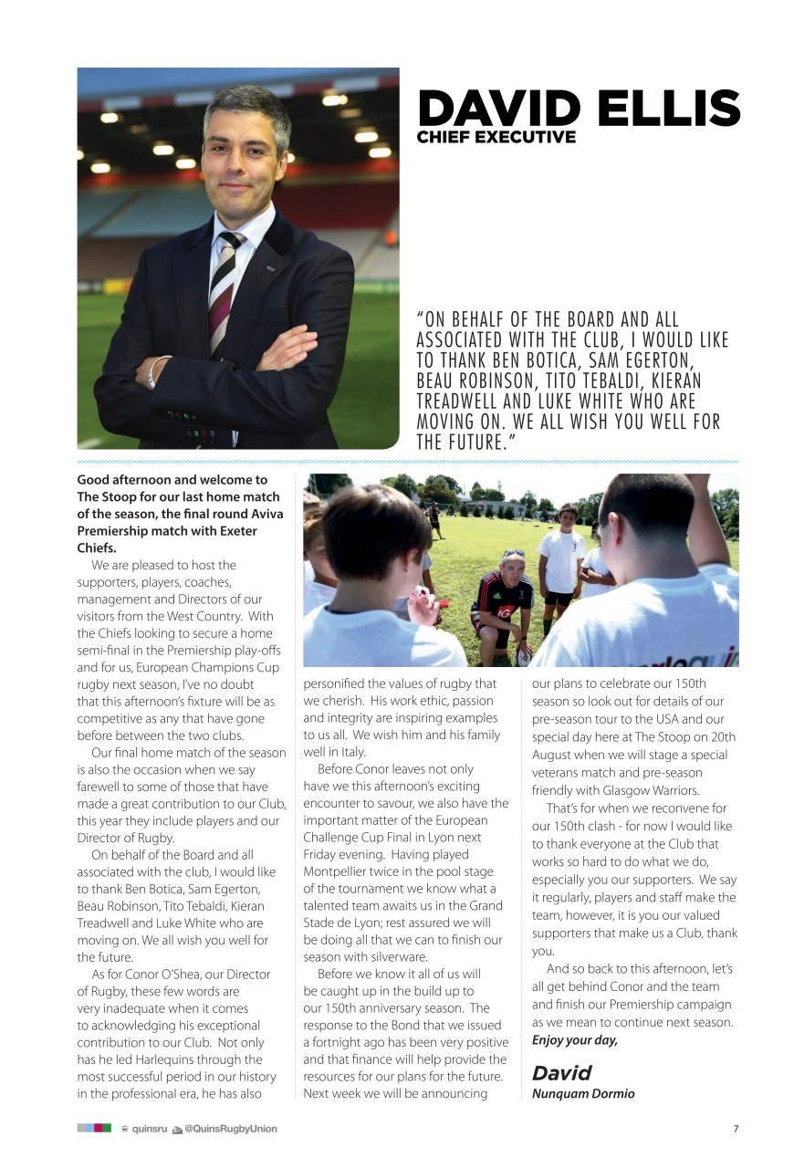 Harlequins Preview Pages