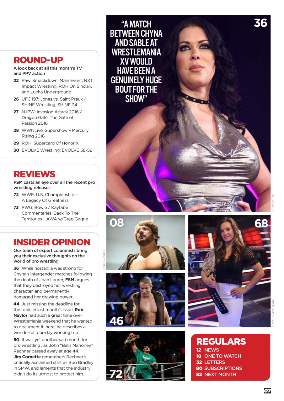 Wrestletalk Magazine Preview Pages
