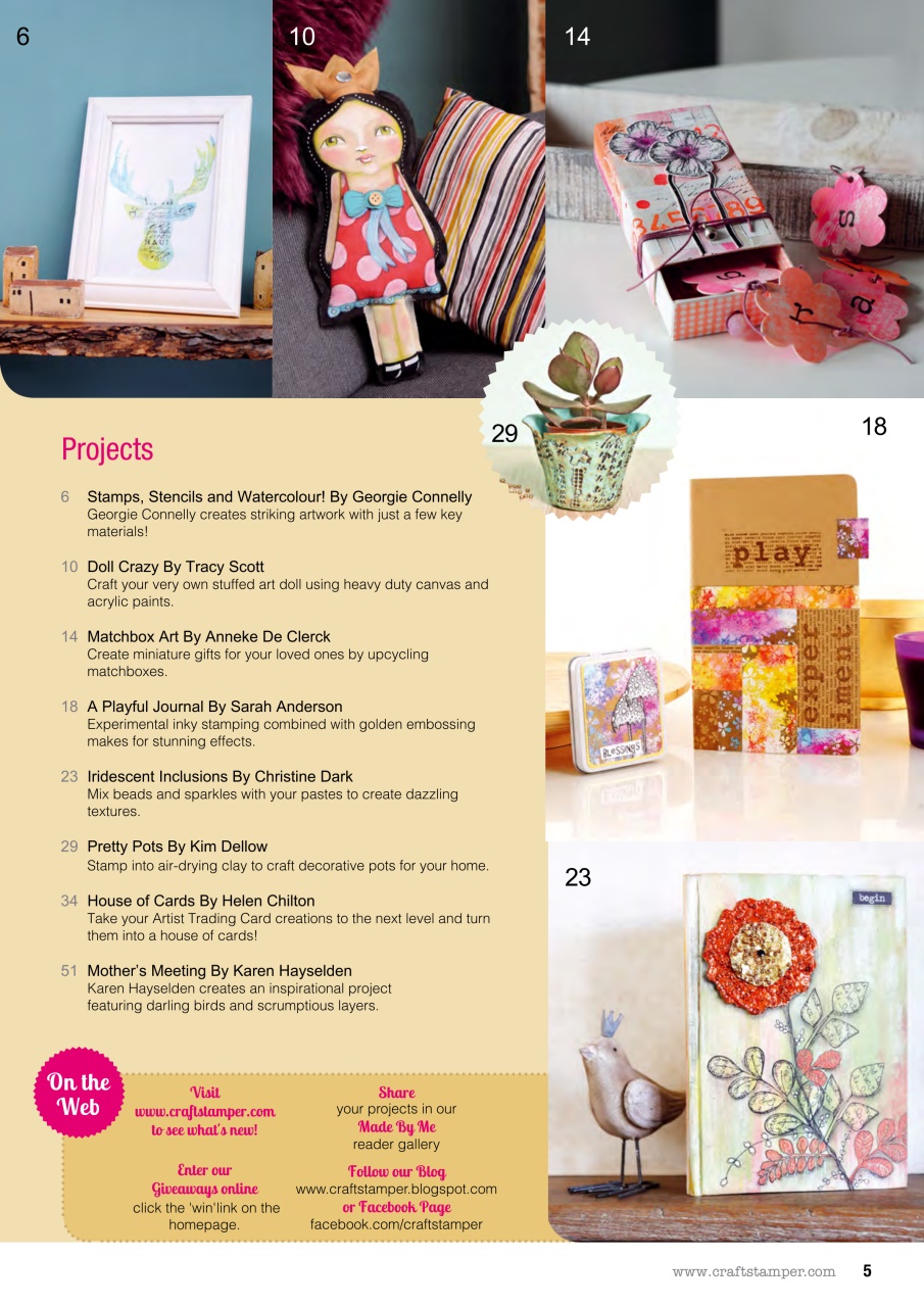 Craft Stamper Preview Pages