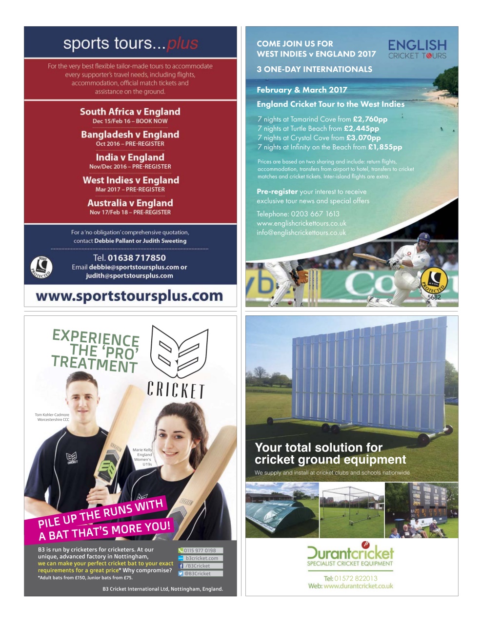 The Cricketer Magazine Preview Pages