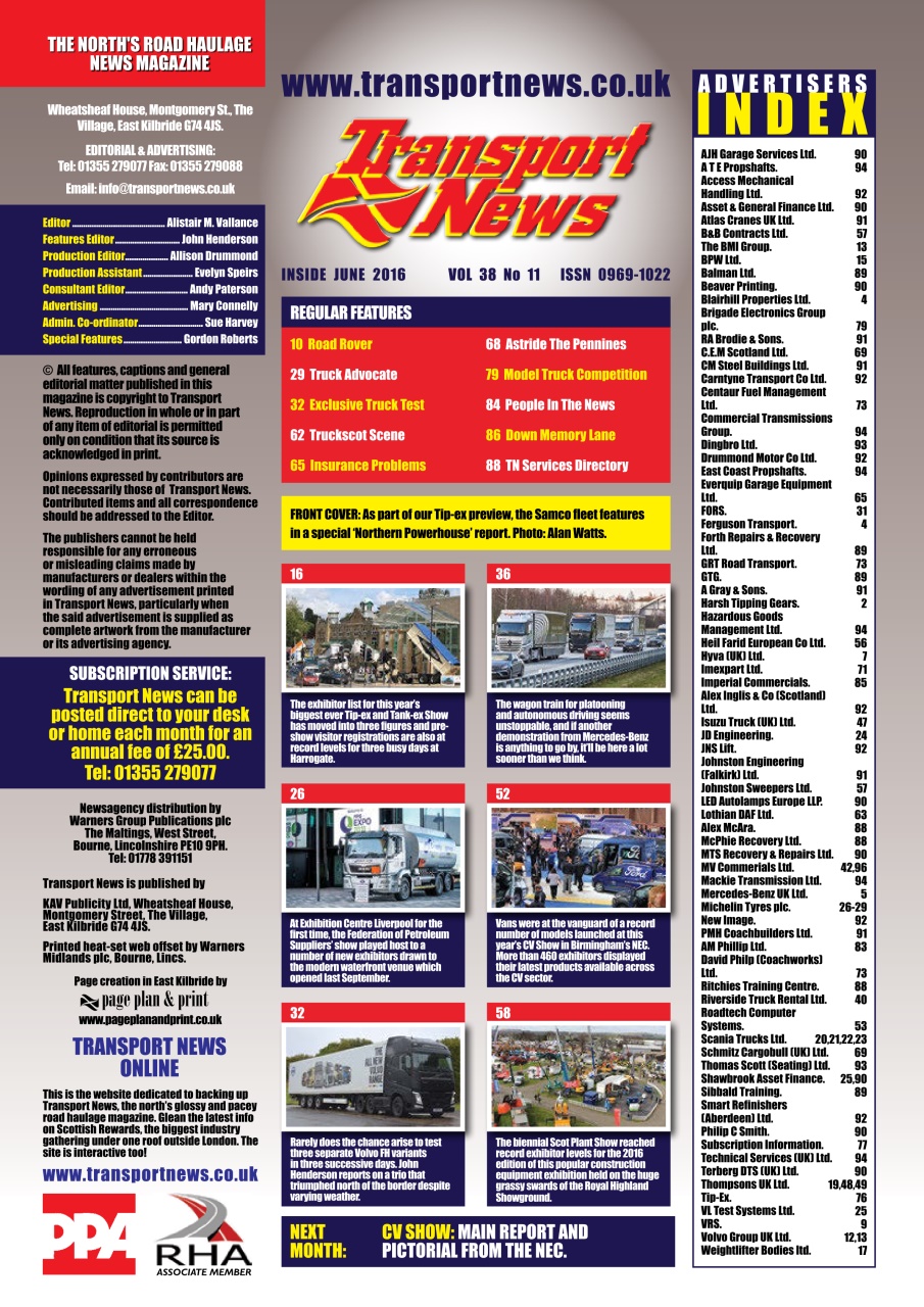 Transport News Preview Pages