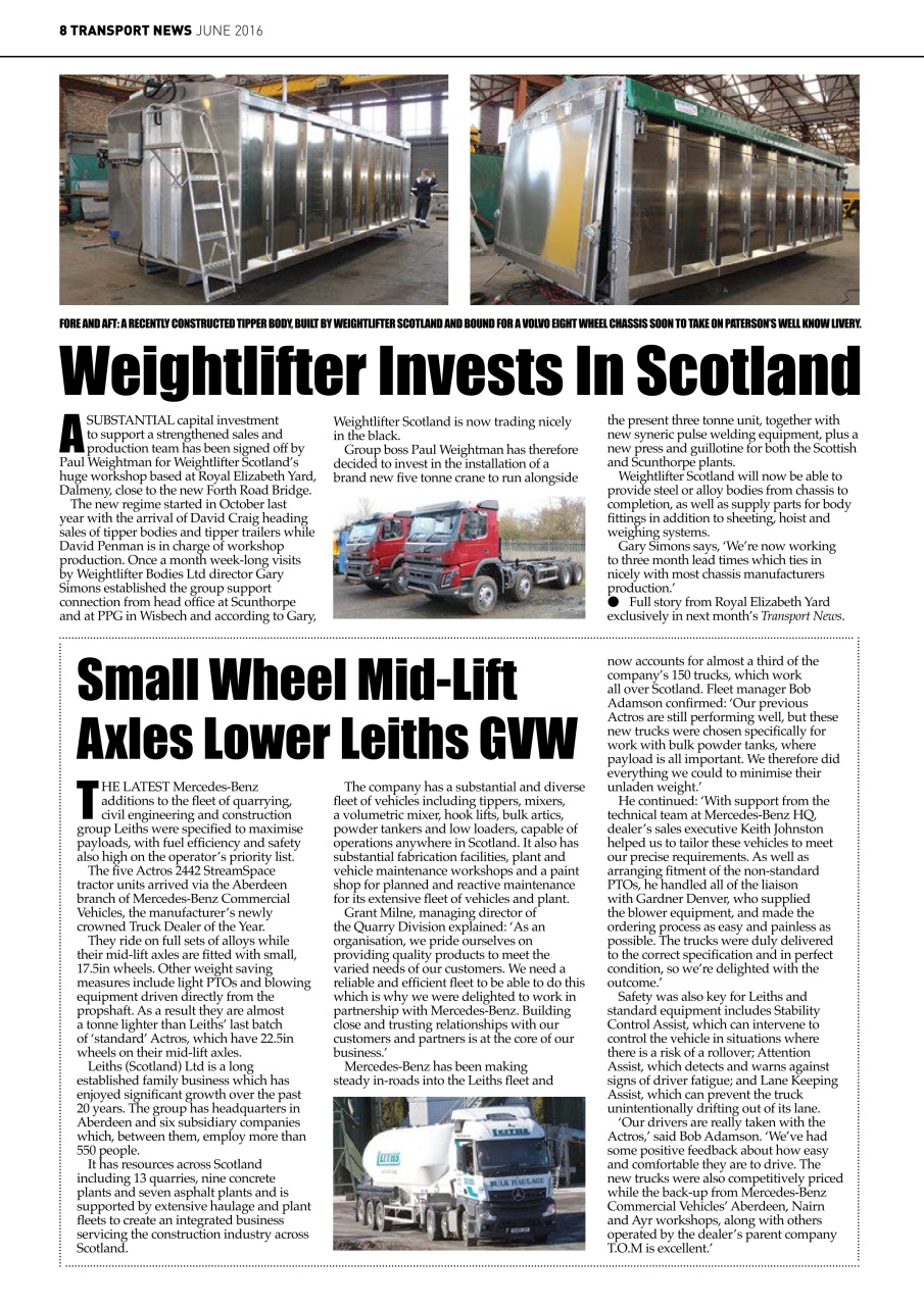 Transport News Preview Pages