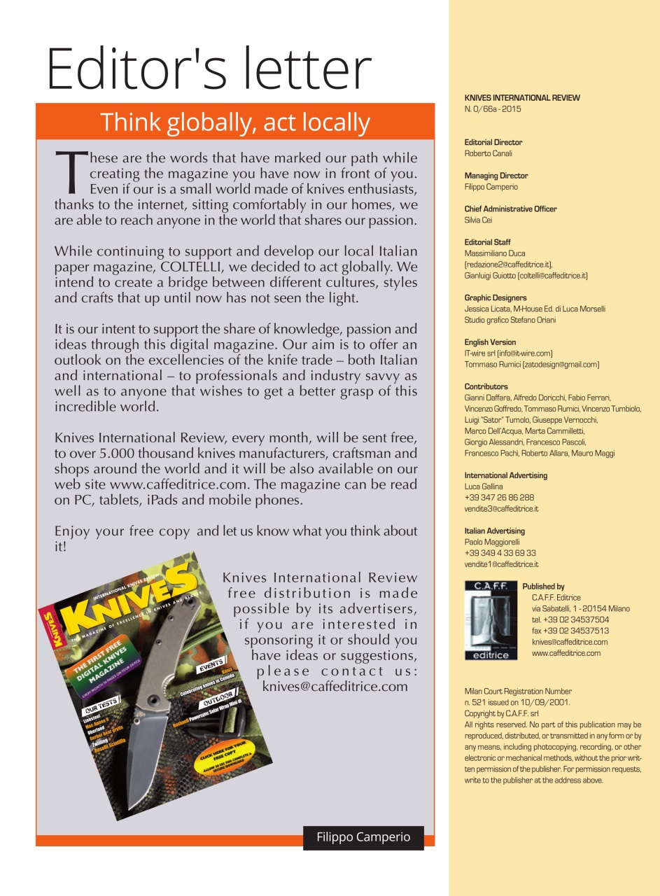 KNIVES INTERNATIONAL Preview Pages