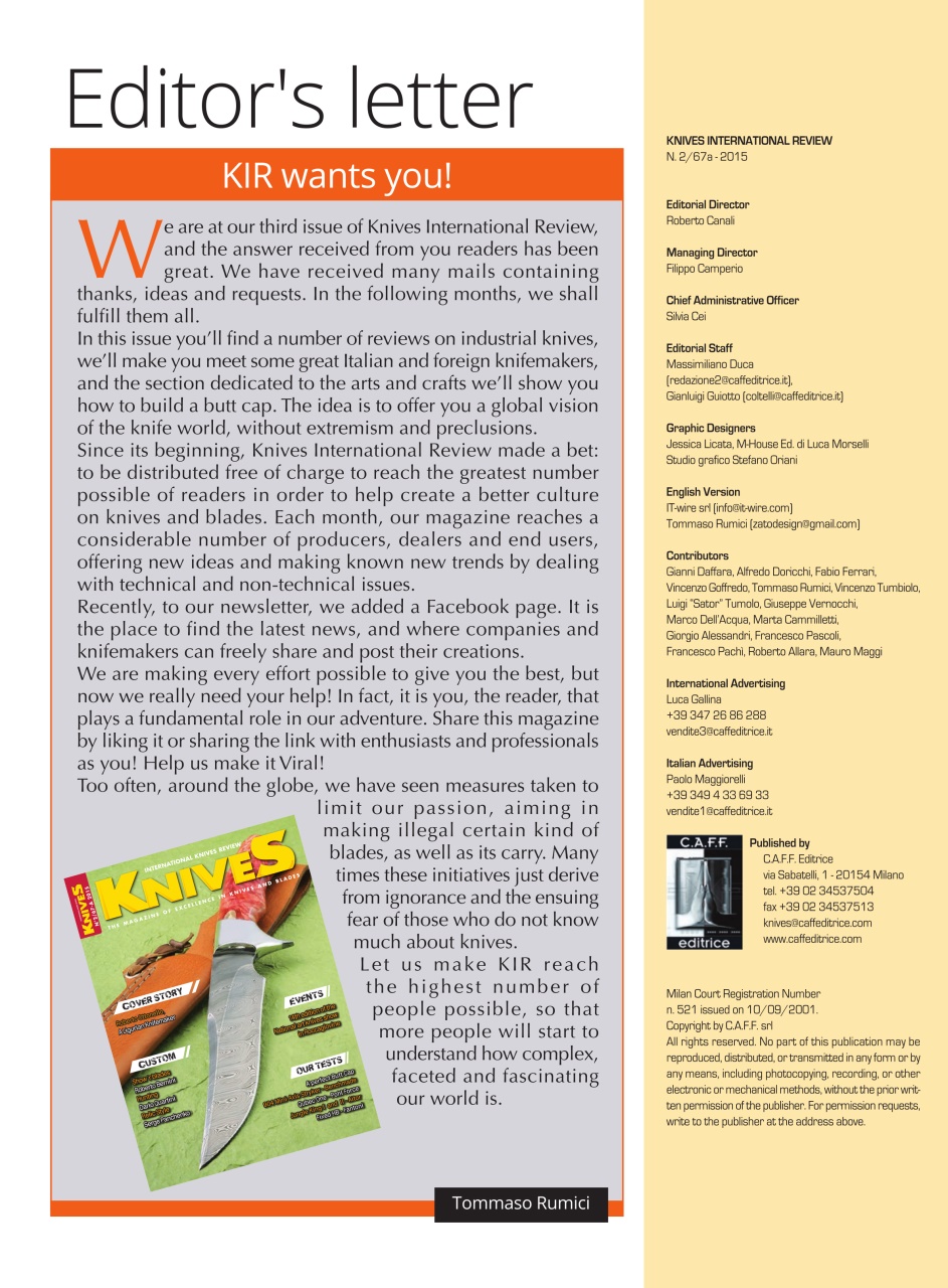 KNIVES INTERNATIONAL Preview Pages