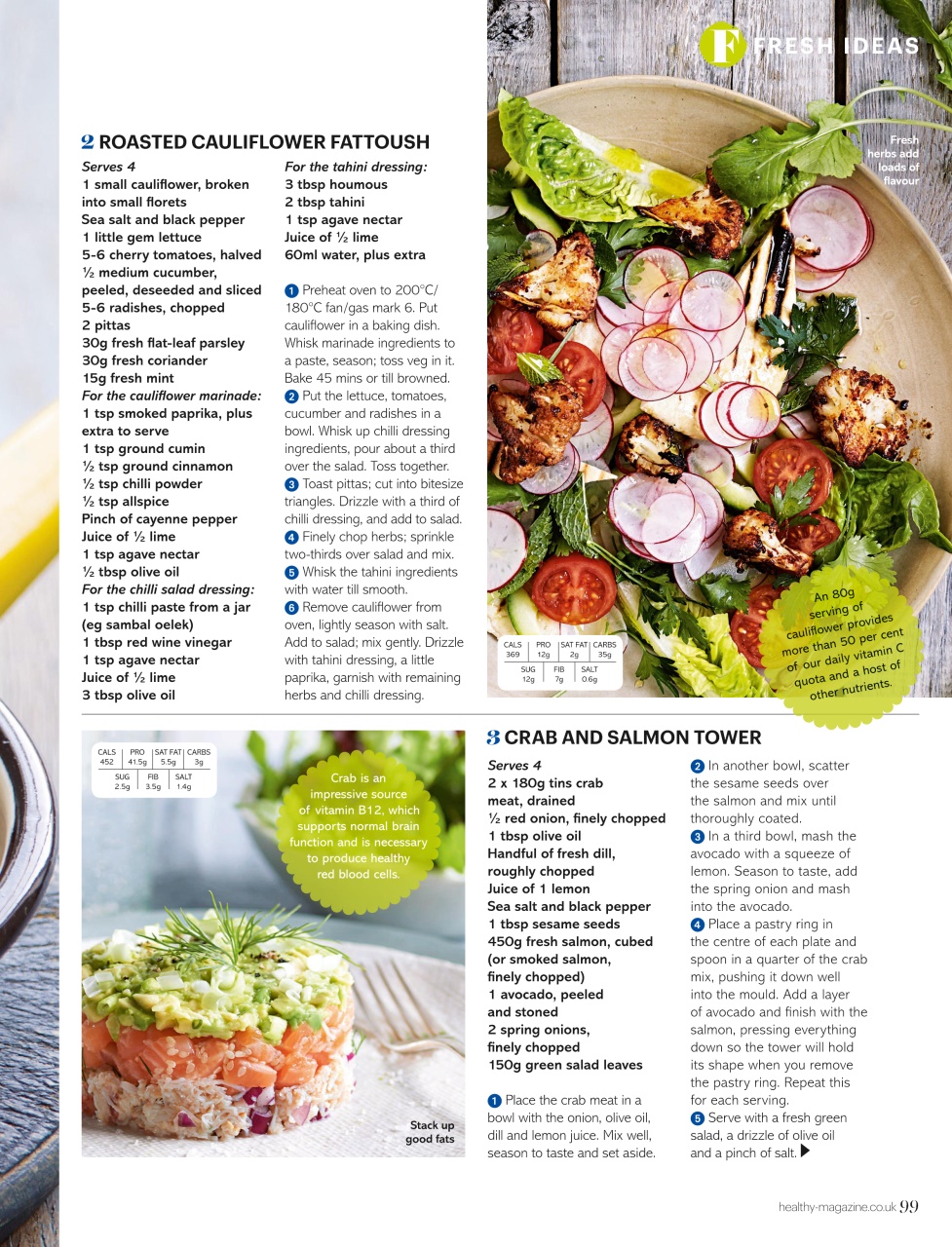 Healthy Magazine Preview Pages