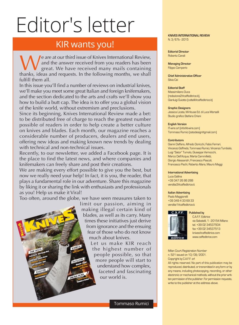 KNIVES INTERNATIONAL Preview Pages