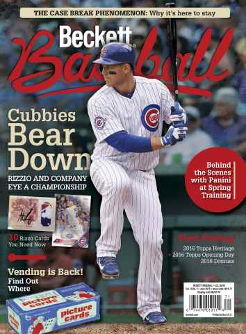 Beckett Baseball Magazine issue June 2016