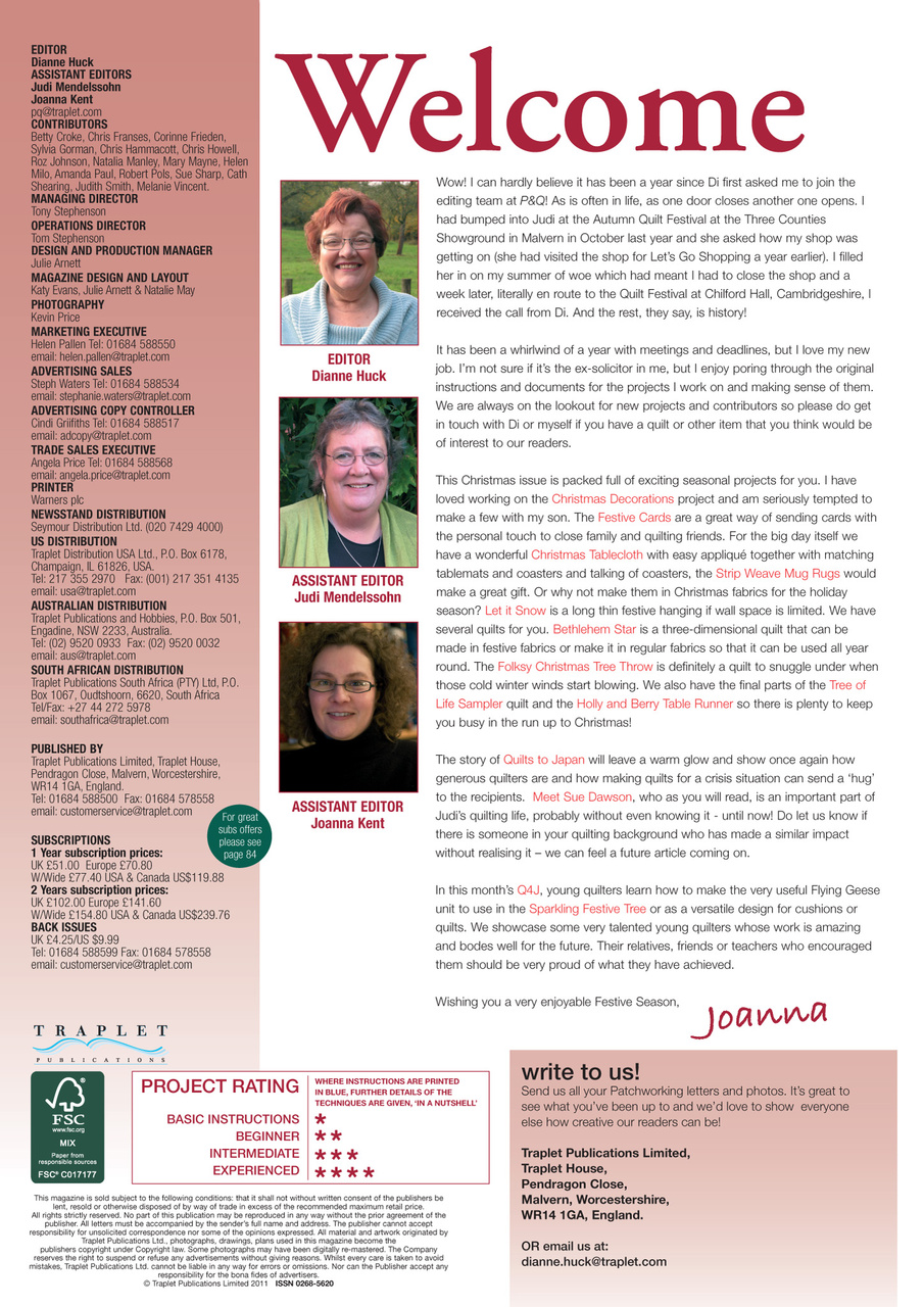 Patchwork and Quilting Preview Pages