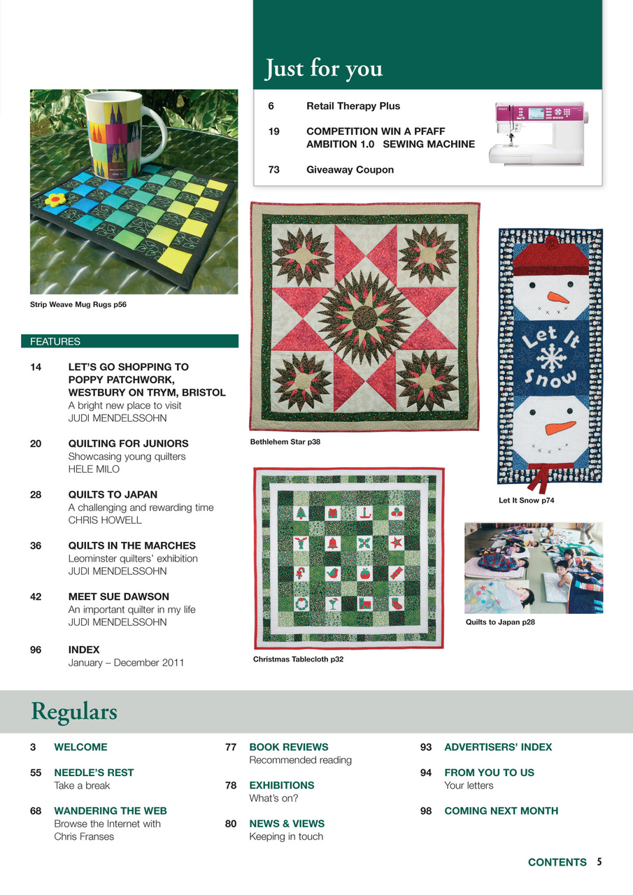 Patchwork and Quilting Preview Pages