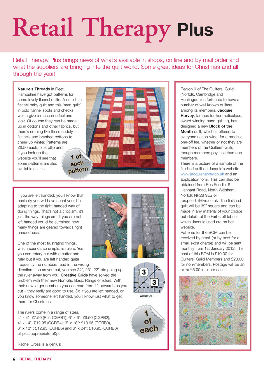 Patchwork and Quilting Preview Pages