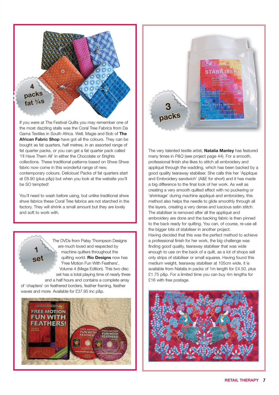 Patchwork and Quilting Preview Pages