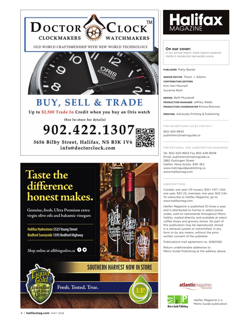 Halifax Magazine Preview Pages
