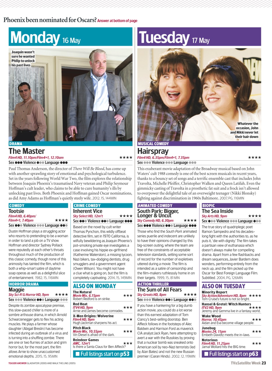 TV & Satellite Week Preview Pages