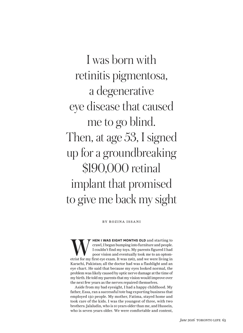 Toronto Life Preview Pages