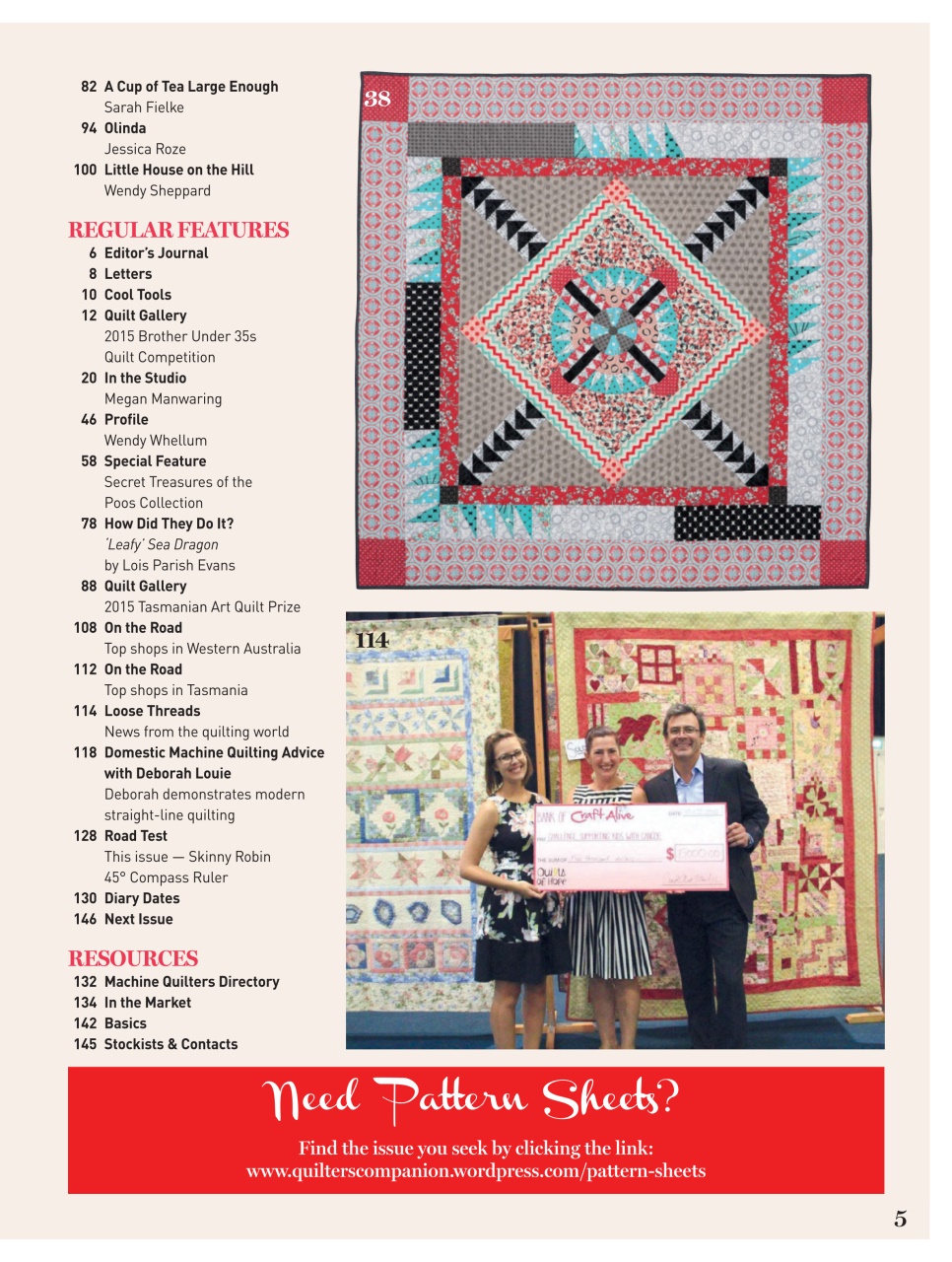 Quilters Companion Preview Pages