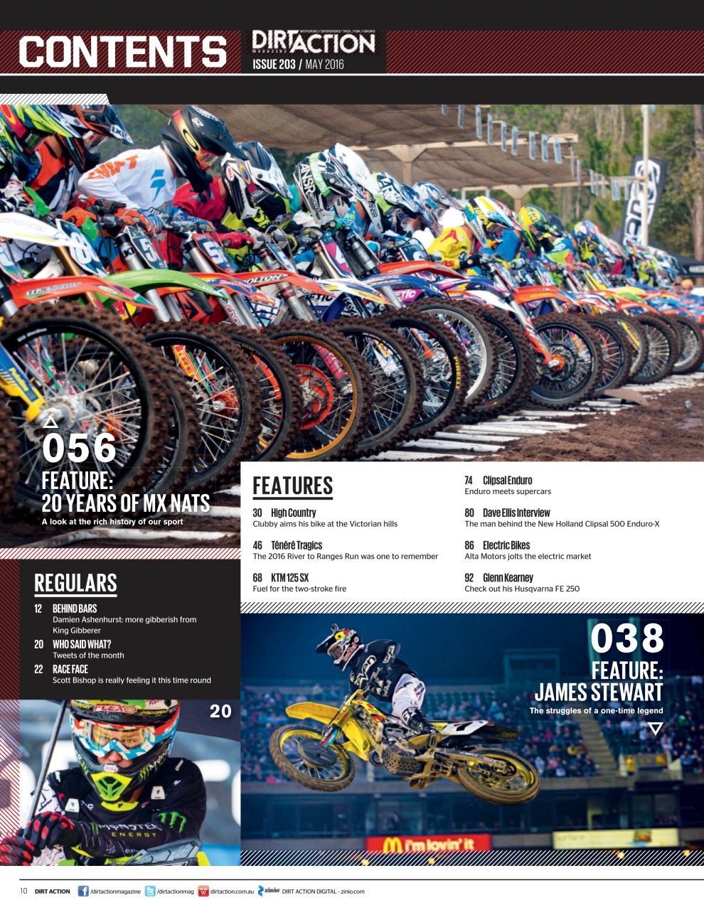Dirt Action Preview Pages
