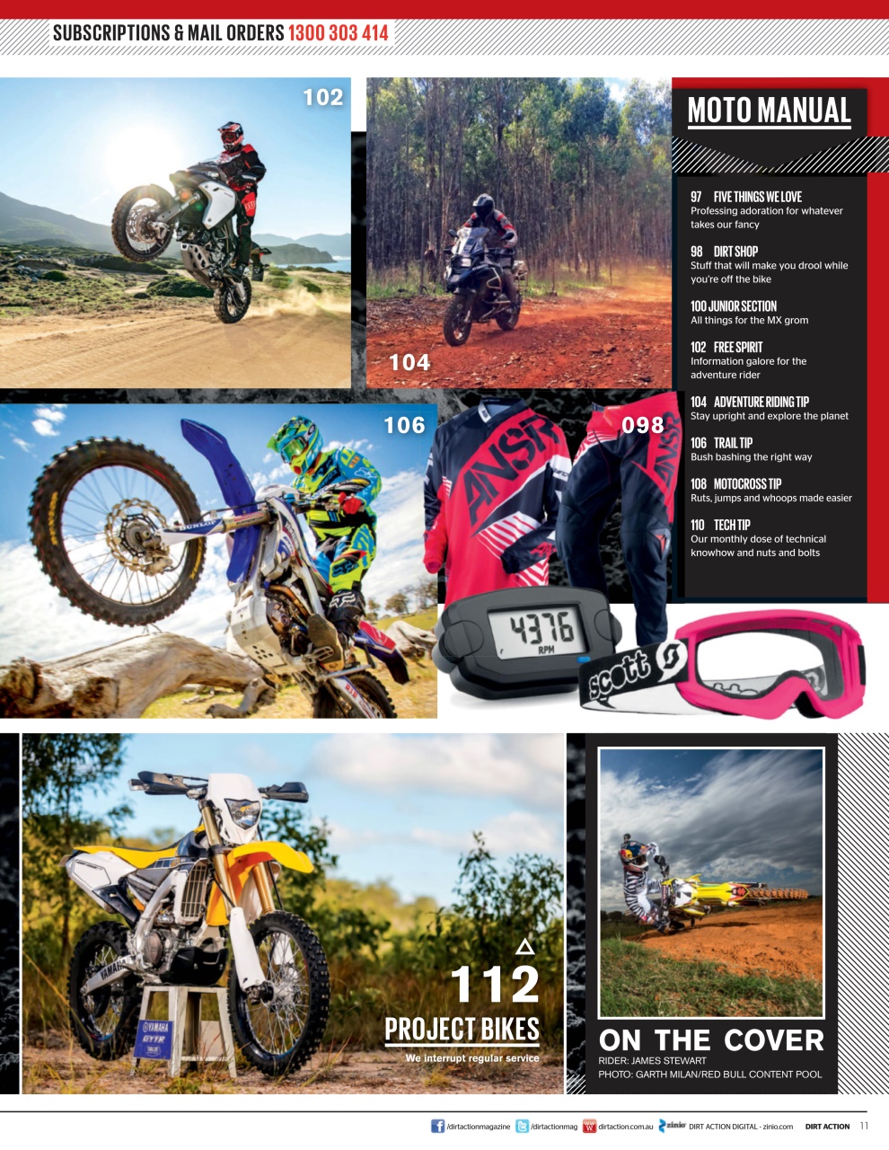 Dirt Action Preview Pages