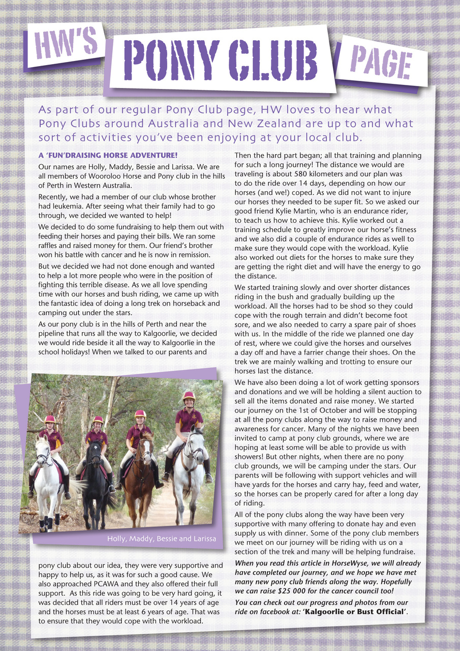 HorseWyse Magazine Preview Pages