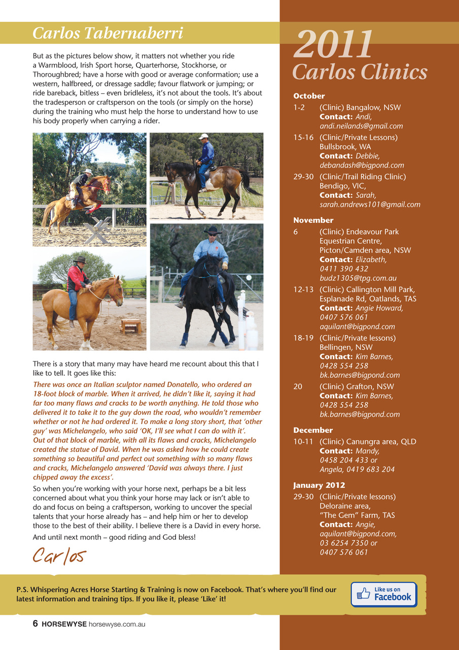 HorseWyse Magazine Preview Pages