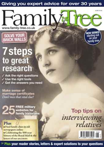 Family Tree issue Family Tree June 2016