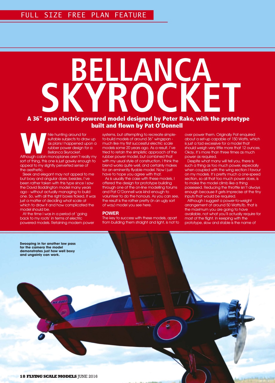 Radio Control Model Flyer Preview Pages