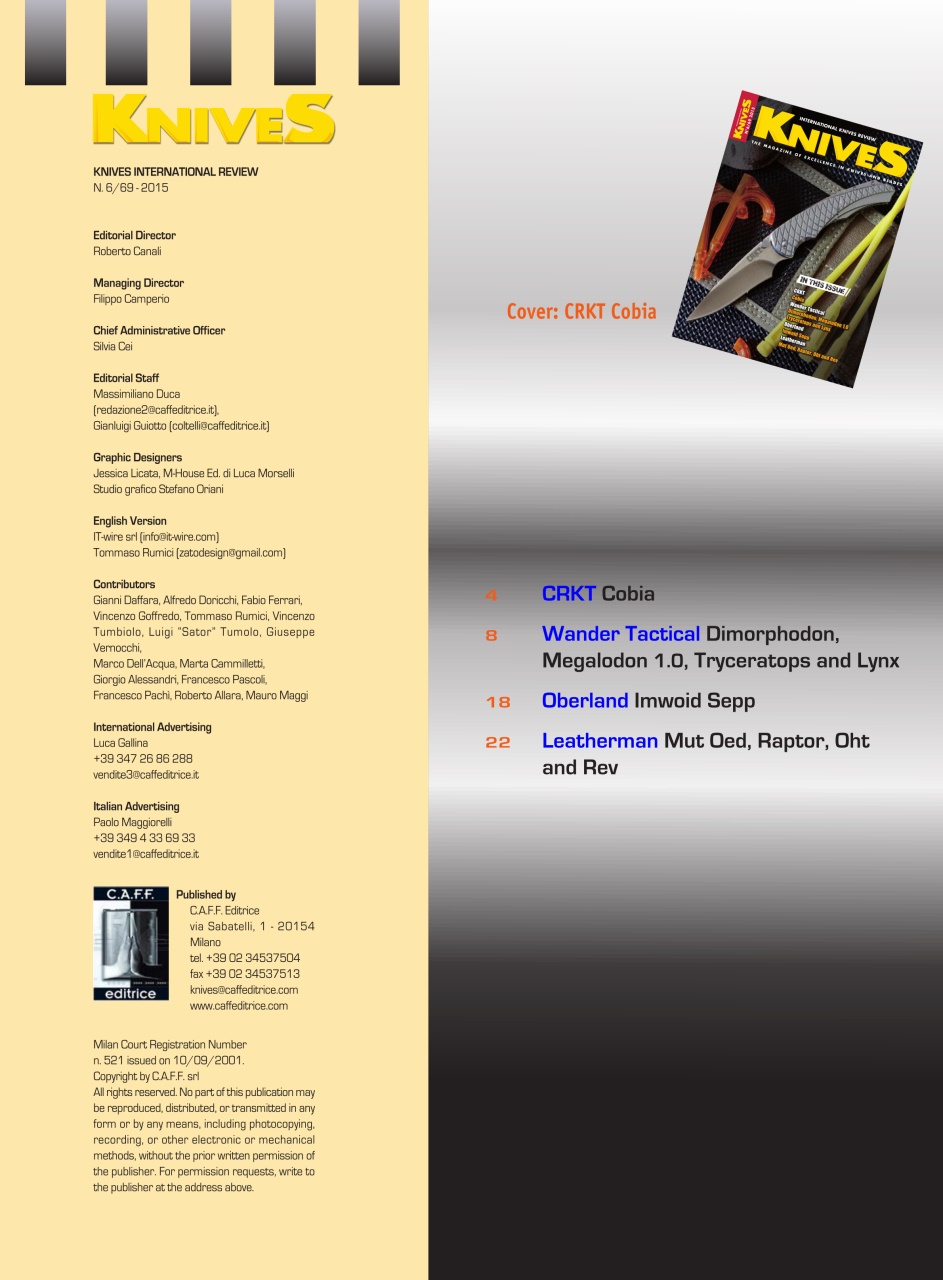 KNIVES INTERNATIONAL Preview Pages