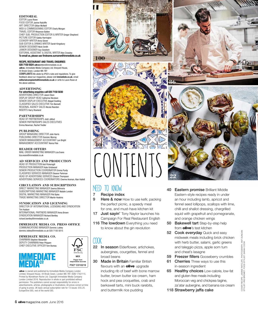 Olive Magazine Preview Pages