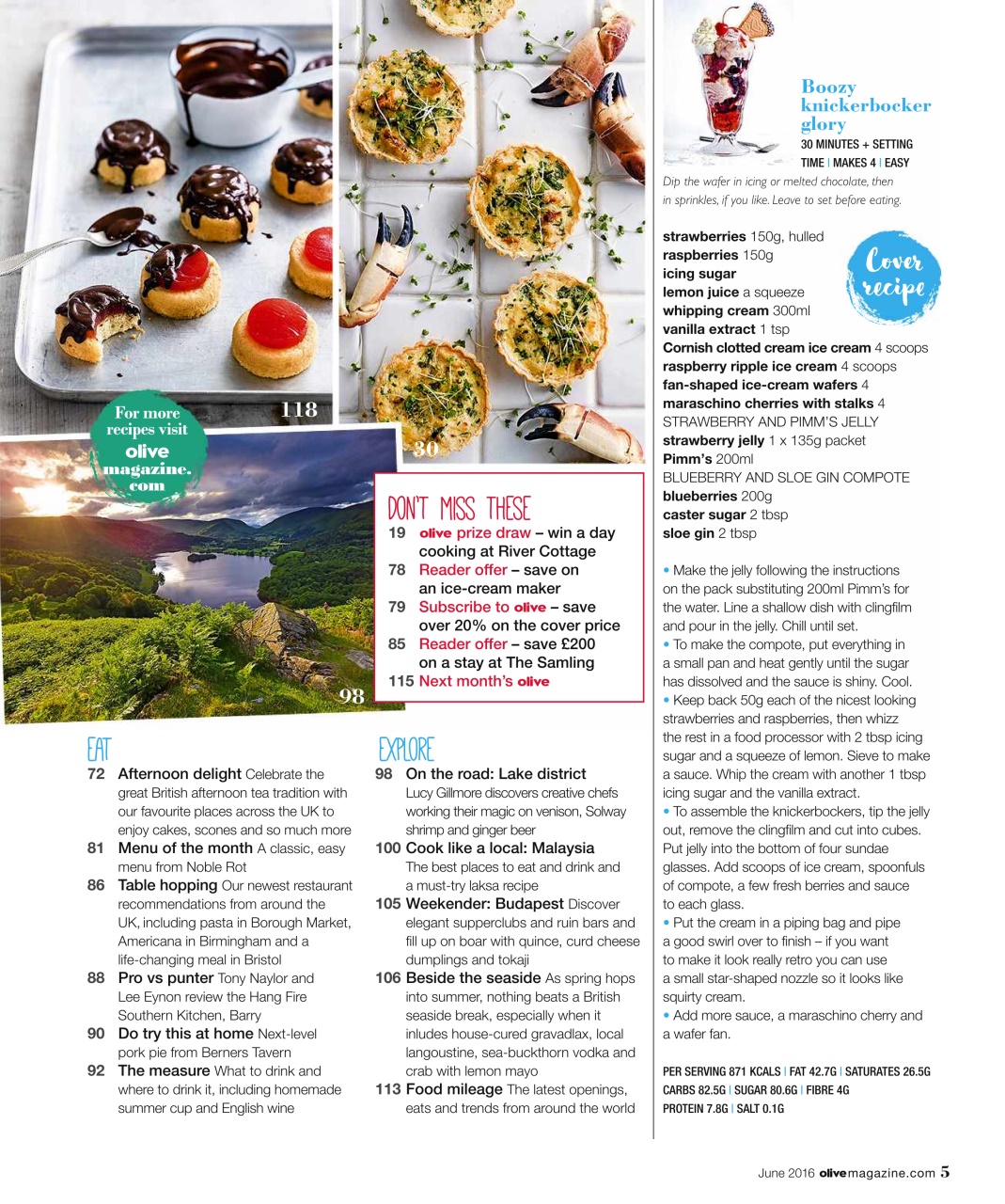 Olive Magazine Preview Pages