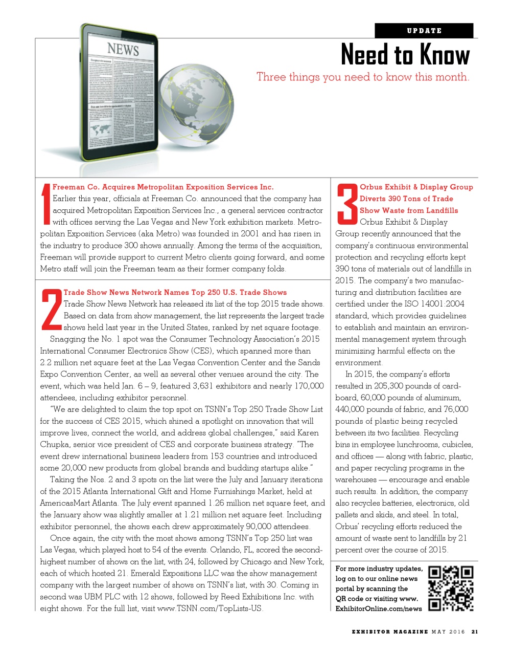 EXHIBITOR Magazine Preview Pages