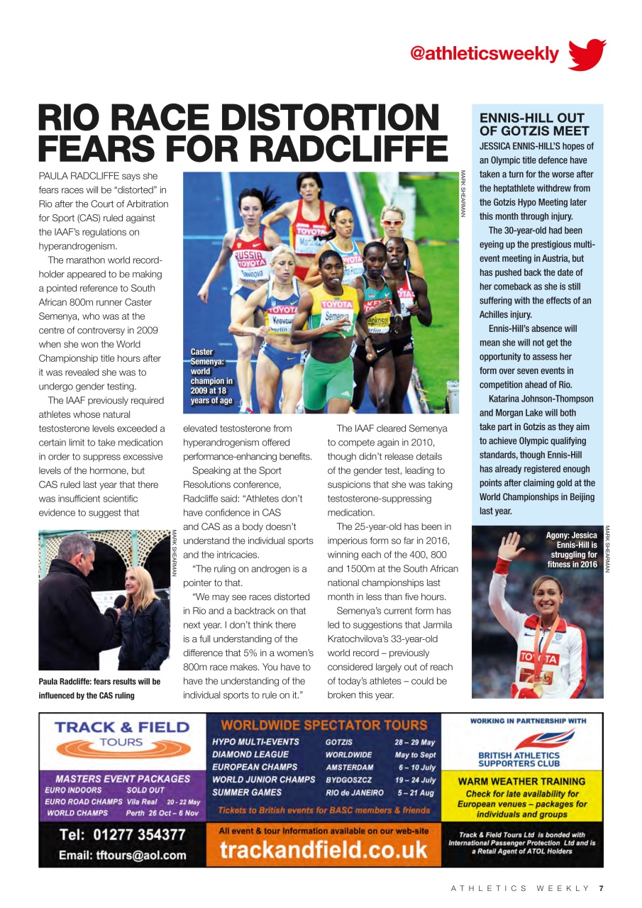 AW – Athletics Weekly Magazine Preview Pages