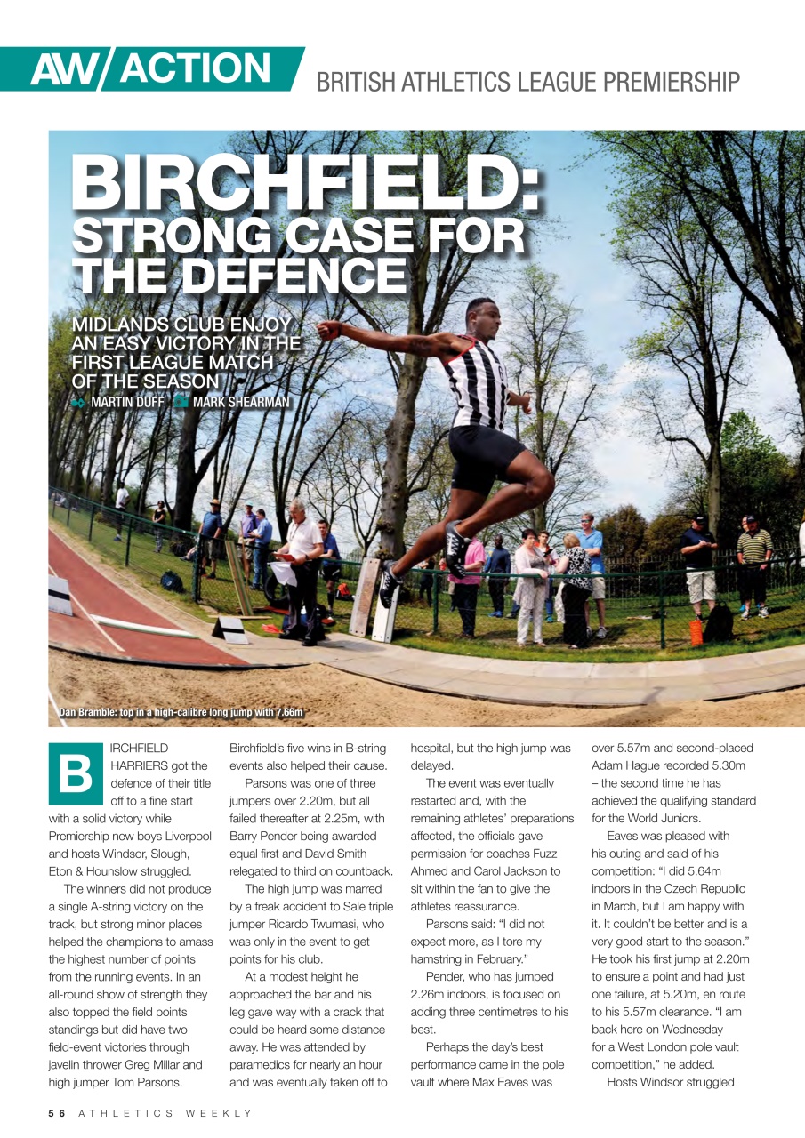 AW – Athletics Weekly Magazine Preview Pages
