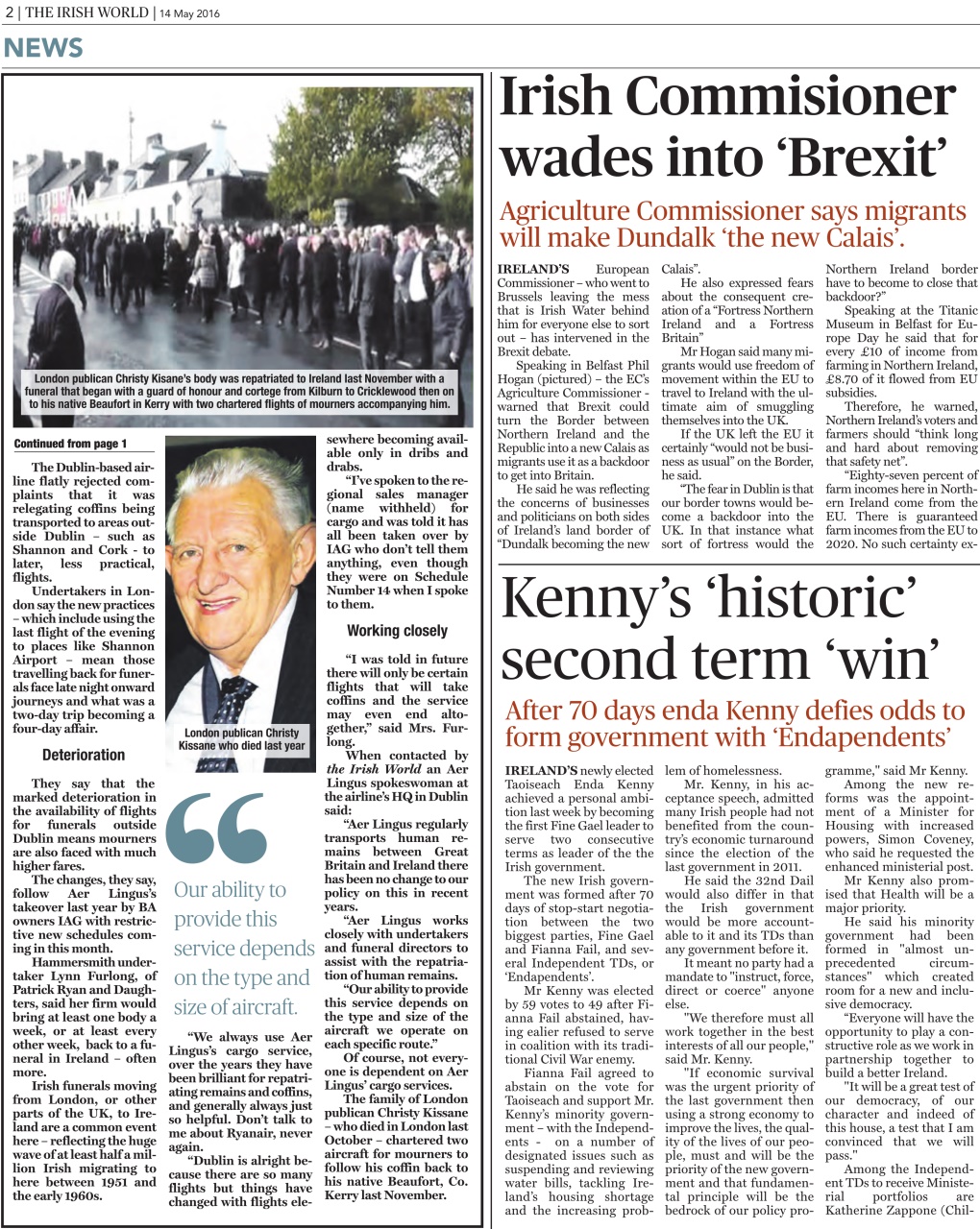 Irish World Preview Pages