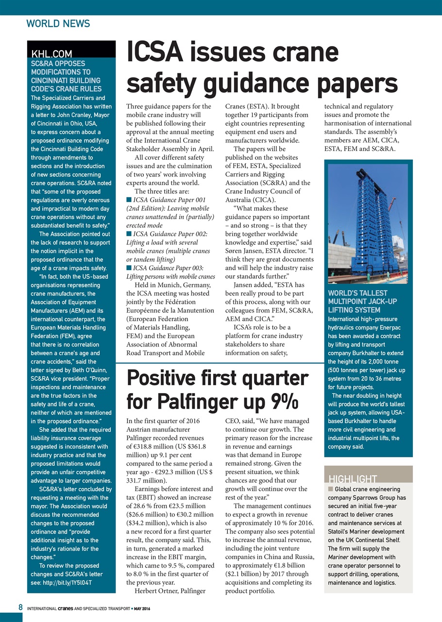 Int. Cranes and Specialized Transp Preview Pages