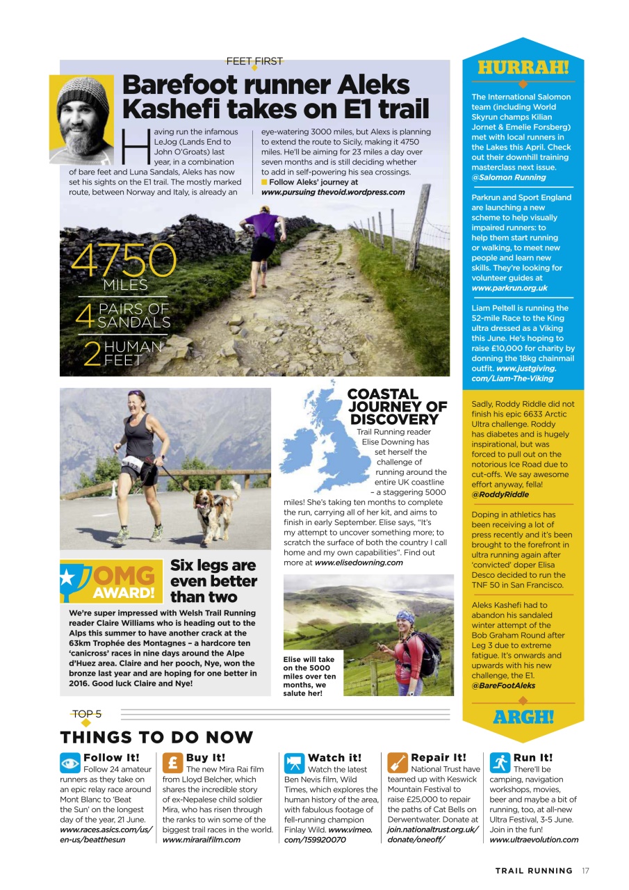 Trail Running Preview Pages