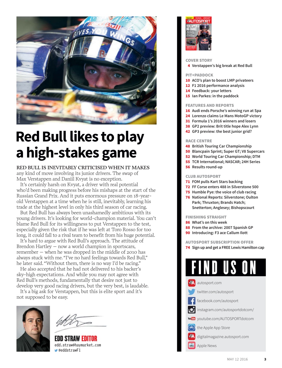 Autosport Preview Pages